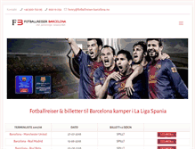 Tablet Screenshot of fotballreiser-barcelona.no